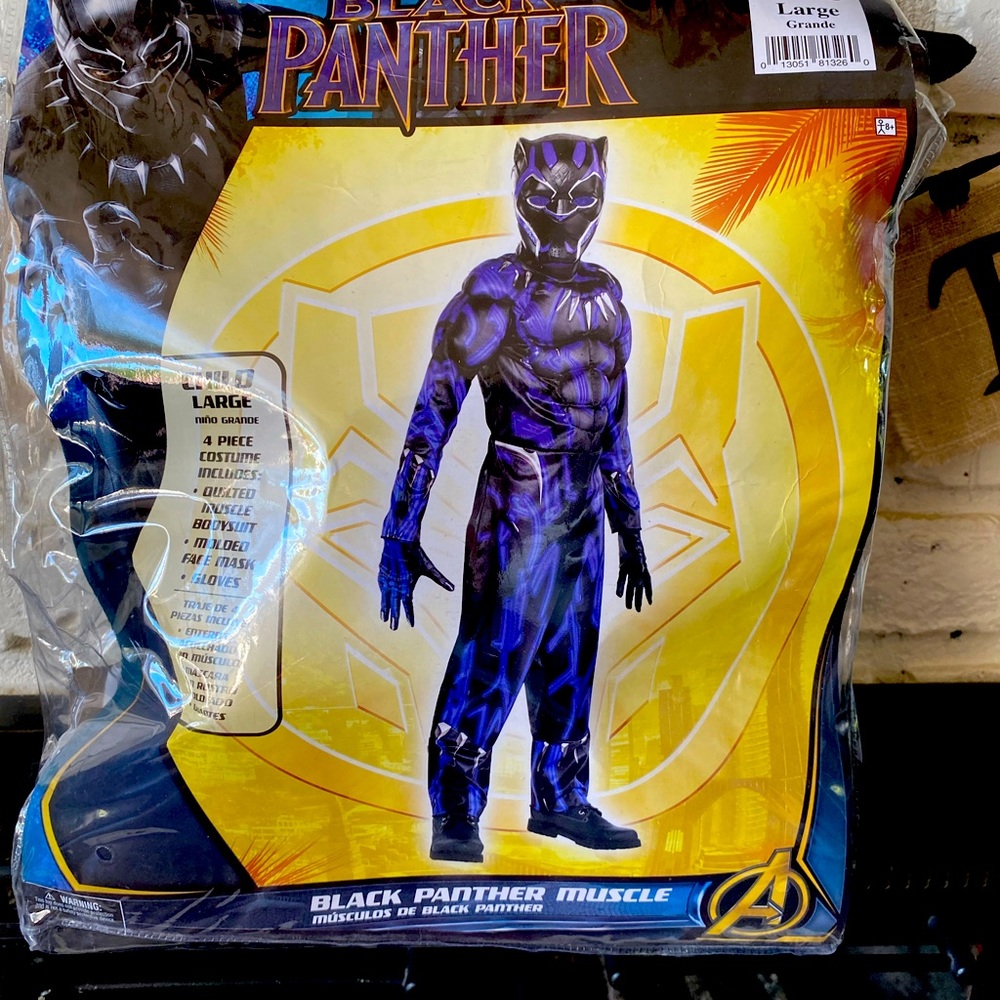Black Panther Costume Boys size large